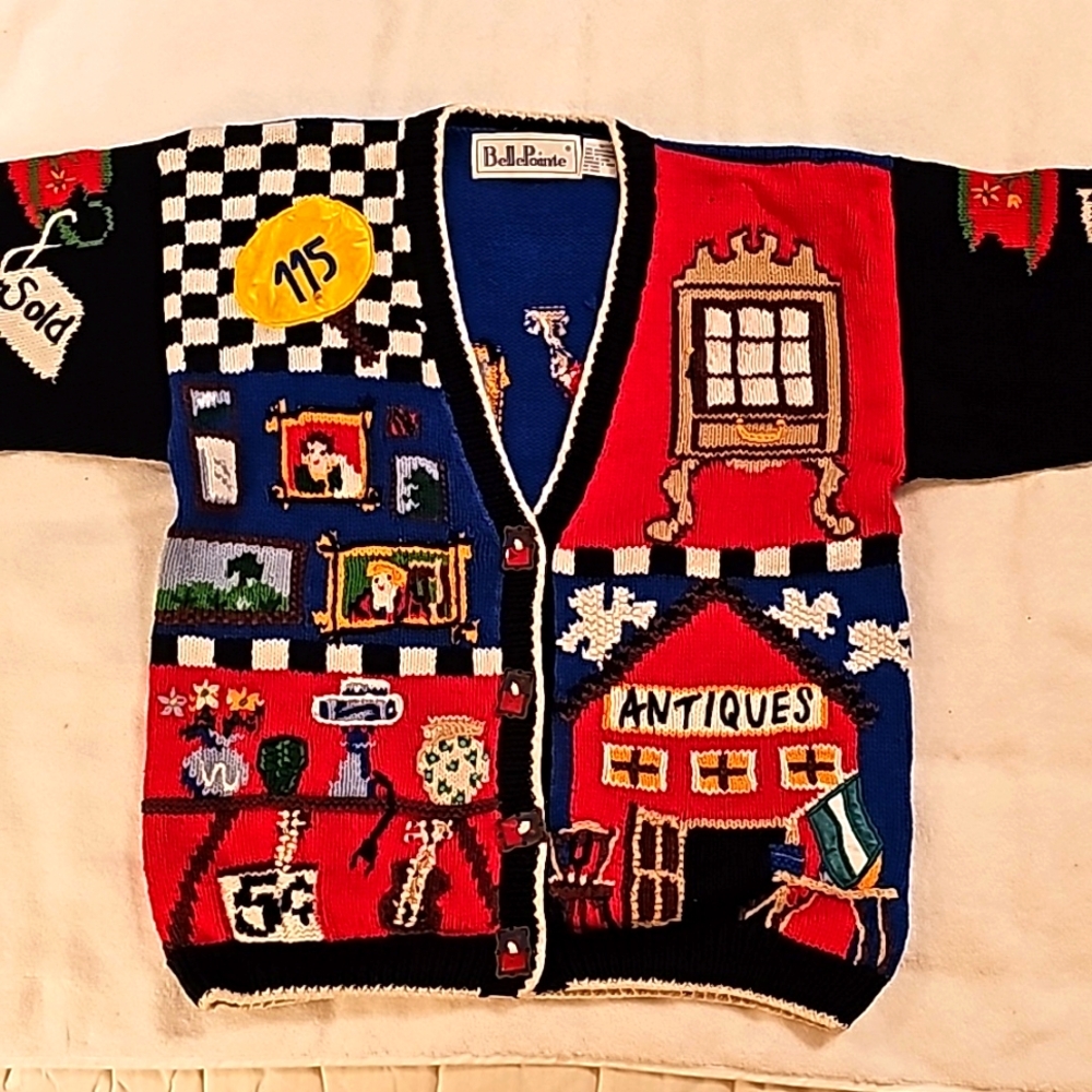 Vintage Bellepointe Flea Market Cardigan